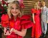 Anna Nicole Smith's daughter Dannielynn, 17, is a vision in red gown with dad ... trends now