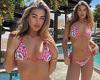 Love Island star Arabella Chi turns heads in tiny string bikini as she soaks ... trends now