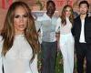 Jennifer Lopez wows in a sheer white ensemble at a press junket with costars ... trends now