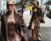Jennifer Lopez looks stylish in tan column dress as she heads to her hotel in ... trends now