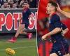 sport news Bayley Fritsch scores miracle match-winning goal as Melbourne beat Geelong in a ... trends now