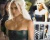 Kim Kardashian rocks a stunning and strapless black dress to go along with her ... trends now
