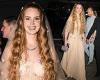 Lana Del Rey changes into nude Alexander McQueen bustier gown and veil to ... trends now