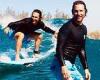 Matthew McConaughey trades in the film set for the waves as he goes surfing ... trends now