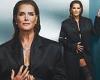 Brooke Shields flashes lingerie beneath coat while discussing her favorite red ... trends now