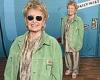 Roseanne Barr shows off weight loss in a gold co-ord at the Mr. Birchum series ... trends now