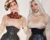 Kim Kardashian is BACK cinching her waist in a corset after struggling to ... trends now