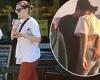 Jessie J picks up a smoothie in gym leggings after packing on the PDA with her ... trends now