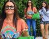 Kyle Richards is a cool mom in Van Halen shirt as she enjoys walk with daughter ... trends now