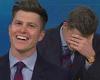 Colin Jost left red-faced while forced to tell joke about wife Scarlett ... trends now