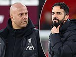 Arne Slot admits he feels 'sympathy' towards struggling Man United boss Ruben Amorim... and fires a warning to his in-form side as Liverpool prepare to host their bitter rivals at Anfield