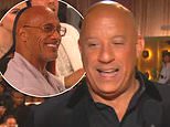 'Petty' Vin Diesel appears to reignite feud with his Fast & Furious co-star The Rock at Golden Globes - as fans go into meltdown over 'awkward' moment