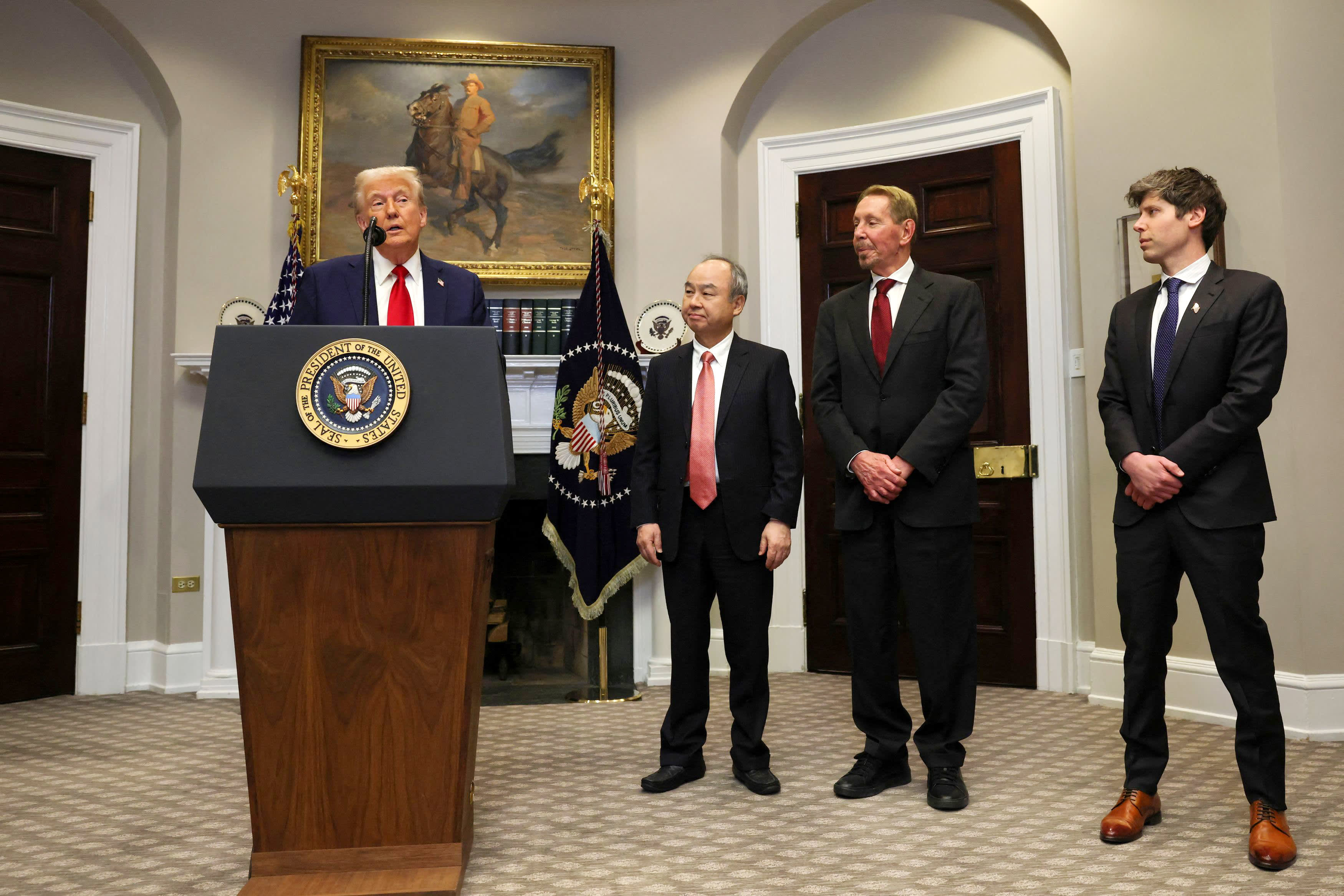 Trump announces AI infrastructure investment backed by Oracle, OpenAI and Softbank