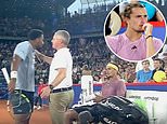 Alexander Zverev and Arthur Fils clash in heated Hamburg Open final after Frenchman unleashes controversial underarm serve - as umpire is forced to SEPARATE the two players