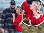 Newly-engaged Georgia Toffolo flashes her dazzling diamond ring in fun snaps after BrewDog founder James Watt popped the question